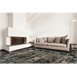 Linon Vintage Zeigler Power Loomed Microfiber Polyester 9'x12' Rug in Gray