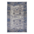 Linon Vintage Isfahan Power Loomed Microfiber Polyester 9'x12' Rug in Gray