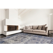 Linon Vintage Isfahan Power Loomed Microfiber Polyester 9'x12' Rug in Gray