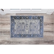 Linon Vintage Isfahan Power Loomed Microfiber Polyester 2'x3' Rug in Gray