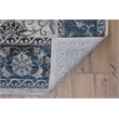 Linon Vintage Isfahan Power Loomed Microfiber Polyester 2'x3' Rug in Gray