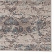 Linon Vintage Trellis Power Loomed Microfiber Polyester 2'x3' Rug in Gray