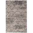 Linon Vintage Trellis Power Loomed Microfiber Polyester 2'x3' Rug in Gray