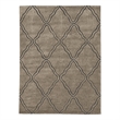 Linon Trio Britta Hand Tufted Polyester 8'x10' Rug in Gray