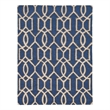 Linon Trio Sariay Hand Tufted Polyester 5'x7' Rug in Blue