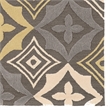 Linon Trio Emblem Hand Tufted Polyester 5'x7' Area Rug in Gray