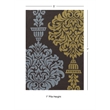 Linon Trio Burdette Hand Tufted Polyester 5'x7' Rug in Gray