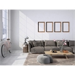 Linon Trio Geo Hand Tufted Polyester 8'x10' Rug in Gray