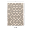 Linon Trio Geo Hand Tufted Polyester 8'x10' Rug in Gray