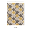 Linon Trio Ceramic Hand Tufted Polyester 5'x7' Area Rug in Gray