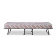 Linon Torino Metal and Fabric Folding Bed in Gray
