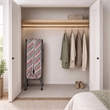 Linon Torino Metal and Fabric Folding Bed in Gray