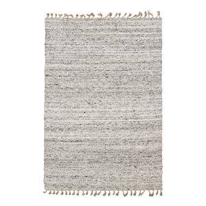 Linon Berber Loop Hand Woven Wool 3'6&quotx5'6&quot Rug in Natural