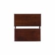 Linon Tyler Bed Step or Utility Stool in Rich Espresso Stained Rubberwood