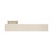 Linon Sadie Long Console Table with 4 Drawers and Shelf in Distressed Cream Wood