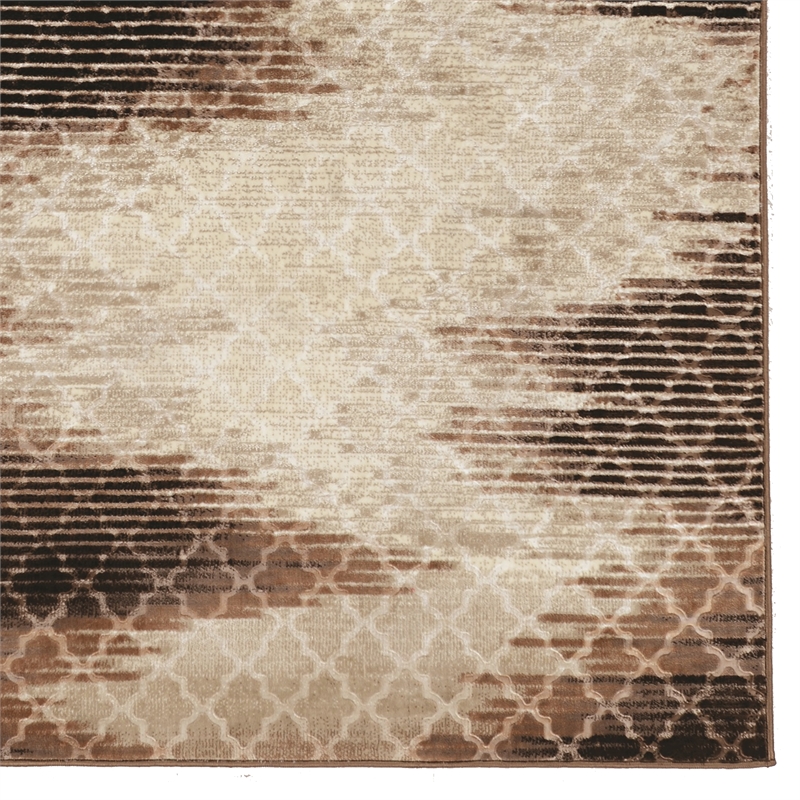 Linon Evolution Trellis Zigzag Power Loomed Polyester 5'x7'6