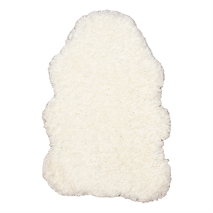 Linon Faux Lamb Skin Hand Tufted Polyester 3'6&quotx5'6&quot Rug in Ivory