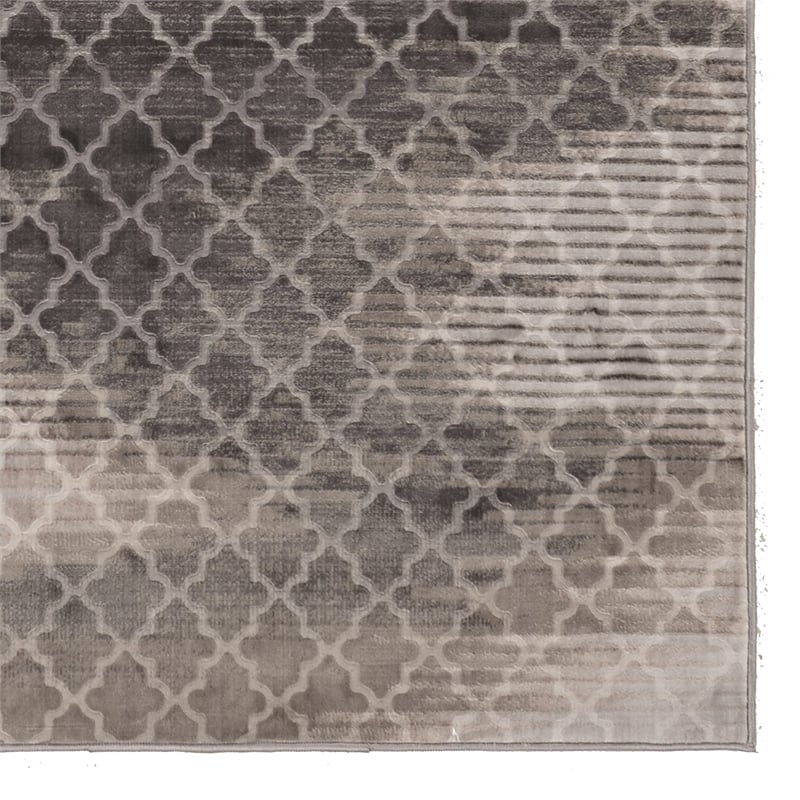 Linon Evolution Trellis Zigzag Power Loomed Polyester 5'x7'6