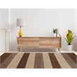 Linon Evolution Trellis Stripes Power Loomed Polyester 8'x10'3
