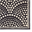 Linon Aspire Scallop Hand Tufted Wool 2'x3' Rug in Navy