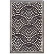 Linon Aspire Scallop Hand Tufted Wool 2'x3' Rug in Navy