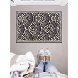 Linon Aspire Scallop Hand Tufted Wool 2'x3' Rug in Navy