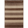 Linon Evolution Trellis Stripes Power Loomed Polyester 5'x7'6