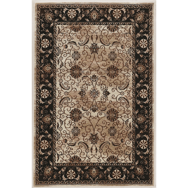 Linon Vintage Isfahan Power Loomed Microfiber Polyester 5'x7'6