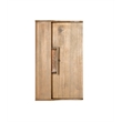 Linon Cade Folding Desk with Small Drawer in Rustic Brown Finished Wood