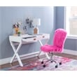 Linon Peggy Wood Two Drawer Writing Desk in White