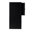 Linon Peggy Two Drawer Writing Desk with X Frame Legs in Black Painted Wood