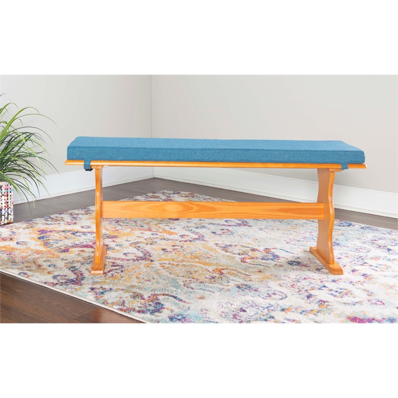 Linon Polyester Cushion Set for Chelsea Nook in Blue (Nook NOT Included)