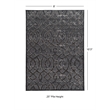Linon Juncture Trellis Power Loomed Chenille Polyester 8'x10' Rug in Blue