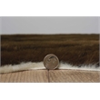Linon Faux Hide Polyester Ex Brindle Cowhide Area Rug in Brown