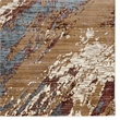 Linon Emporium Marble Power Loomed Polypropylene 3'x5' Rug in Blue