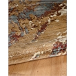 Linon Emporium Marble Power Loomed Polypropylene 3'x5' Rug in Blue