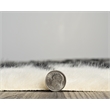 Linon Faux Hide Polyester Zebra Cowhide Area Rug in Ivory