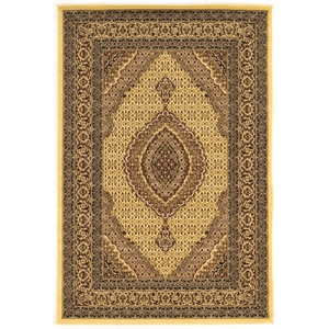 Linon McKinley Mahi Tabriz Power Loomed Polypropylene 8' X 10' Rug in Cream