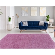 Linon New Flokati Hand Woven Wool 8'x10' Rug in Lilac Purple