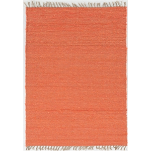 Linon Berber Loop Hand Woven Wool 5'3&quotx7'6&quot Rug in Coral