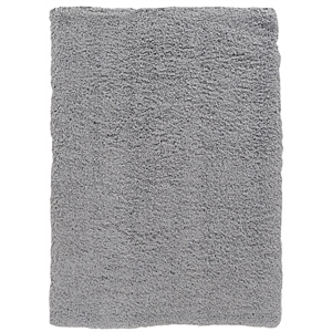 Linon Luxe Plush Shag Hand Tufted Polyester 5'x7' Rug in Gray