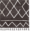 Linon Ibiza Zip Hand Tufted Microfiber Polyester 5'x7' Rug in Gray