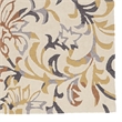 Linon Tripoli Branches Hand Tufted Polyester 5'x7' Rug in Ivory