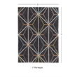 Linon Tripoli Prisma Hand Tufted Polyester 5'x7' Rug in Charcoal