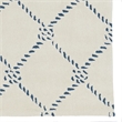 Linon Tripoli Rope Hand Tufted Polyester 5'x7' Rug in Ivory
