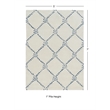 Linon Tripoli Rope Hand Tufted Polyester 5'x7' Rug in Ivory