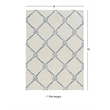 Linon Tripoli Rope Hand Tufted Polyester 8'x10' Rug in Ivory