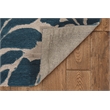 Linon Tripoli Cactus Hand Tufted Polyester 5'x7' Rug in Navy
