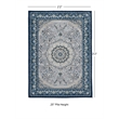 Linon Emerald Paulson Woven Microfiber Polyester 2'2