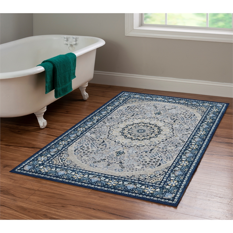 Linon Emerald Paulson Woven Microfiber Polyester 3'3